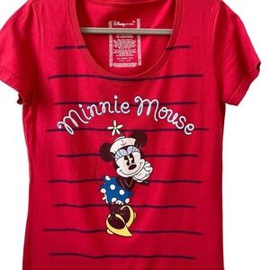 Disney Red Minnie Mouse Short Sleeve Tee